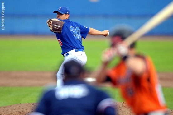 John Mariotti was the winning pitcher for Team Italy in their defeat of the Netherlands in the 2012 European Championship Final.